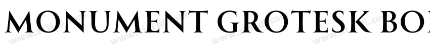Monument Grotesk Bol字体转换